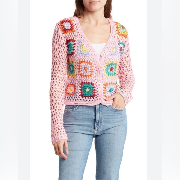 Cotton Emporium Crocheted Cardigan - Picture 9 of 9